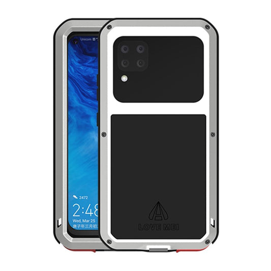 LOVE MEI Dust-proof Shock-proof Splash-proof Defender Shell for Huawei P40 lite/nova 6 SE/Nova 7i - Silver