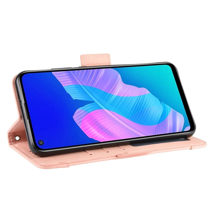 Wallet Leather with Stand Case for Honor 9C/Huawei P40 lite E/Y7p - Pink