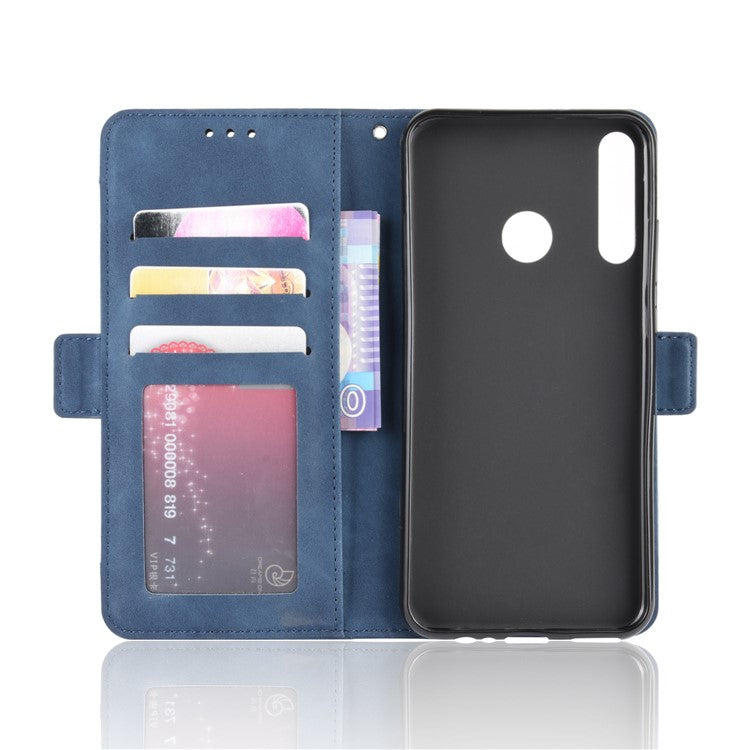 Wallet Leather with Stand Case for Honor 9C/Huawei P40 lite E/Y7p - Blue