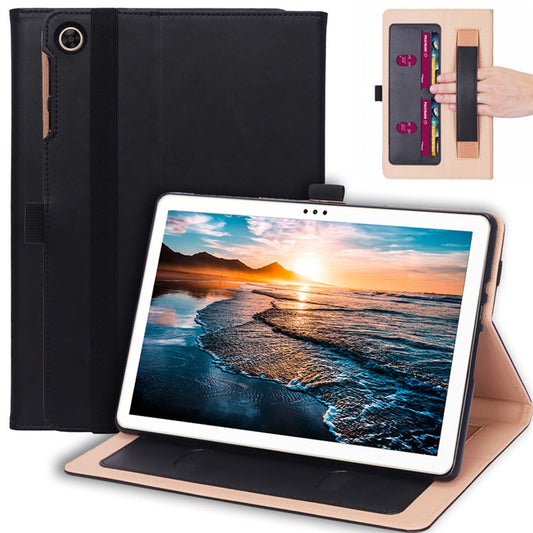 WY-2099 Business Style Leather Tablet Cover for Huawei MatePad T10S - Black