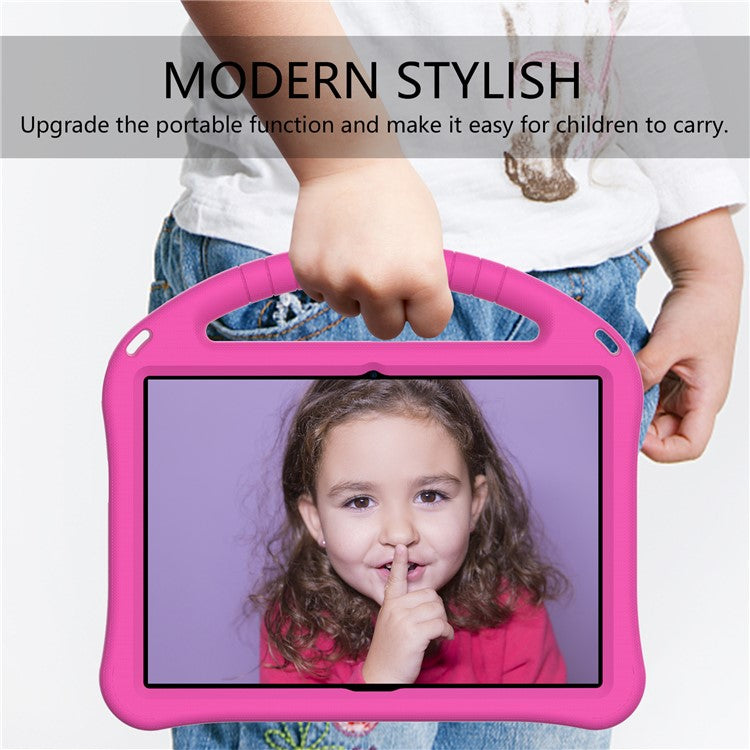 Anti-shock EVA Kickstand Case with Pen Slot Handle for Huawei MediaPad T3 10 9.6-inch - Rose