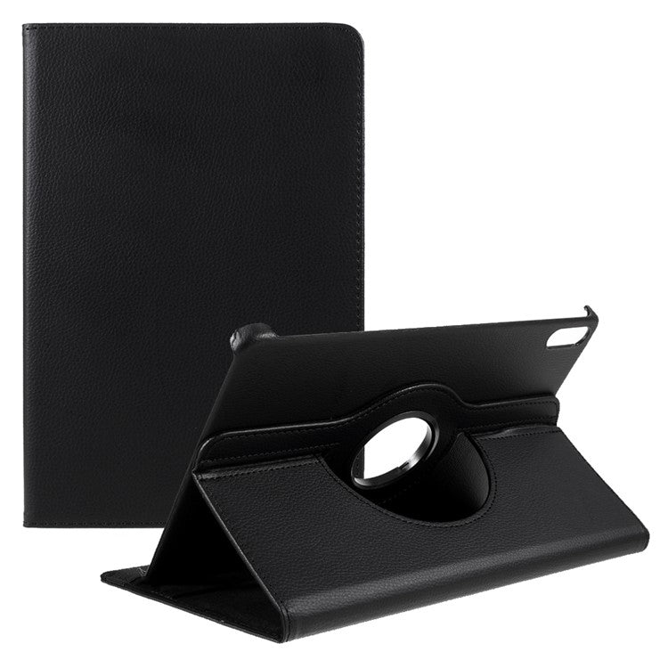 360 Rotation Stand Leather Protective Tablet Case Shell for Huawei MatePad 11 (2021) - Black