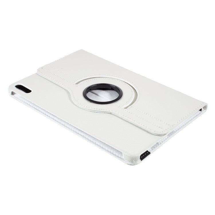 360 Rotation Stand Leather Protective Tablet Case Shell for Huawei MatePad 11 (2021) - White