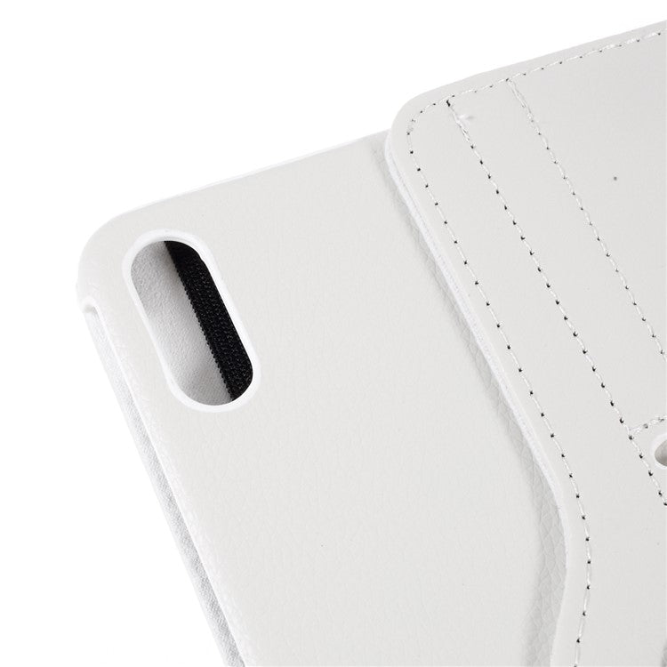 360 Rotation Stand Leather Protective Tablet Case Shell for Huawei MatePad 11 (2021) - White