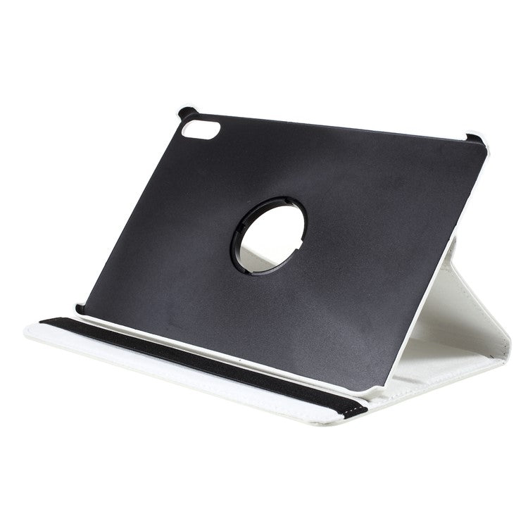 360 Rotation Stand Leather Protective Tablet Case Shell for Huawei MatePad 11 (2021) - White