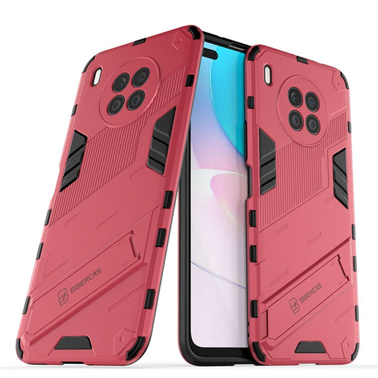 Armor Shockproof Hard PC + TPU Bumper Hybrid Protective Cover with Kickstand for Huawei nova 8i (Global Version)/Honor 50 Lite - Rose