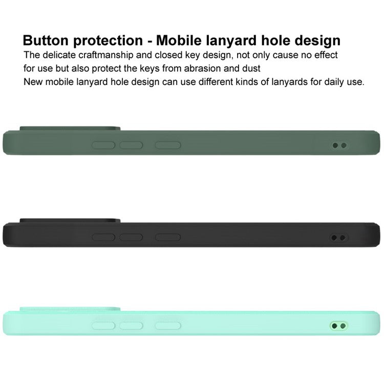 IMAK UC-4 Series Straight Frame Design Skin Feel Light Slim Soft TPU Phone Back Cover for Huawei nova 9 - Black
