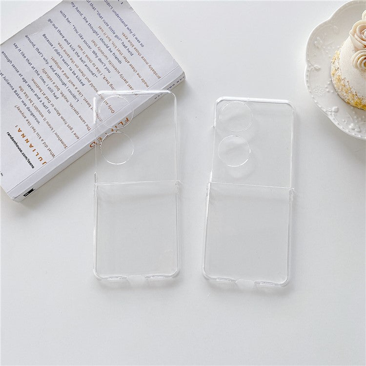 For Huawei P50 Pocket Anti-scratch Transparent Hard PC Cover Folding Phone Case