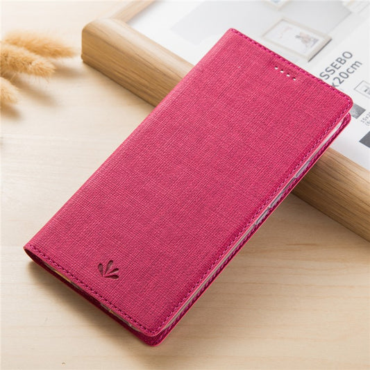 VILI DMX Style Side Card Slot Leather Stand Cell Phone Case for Huawei P10 Lite - Rose