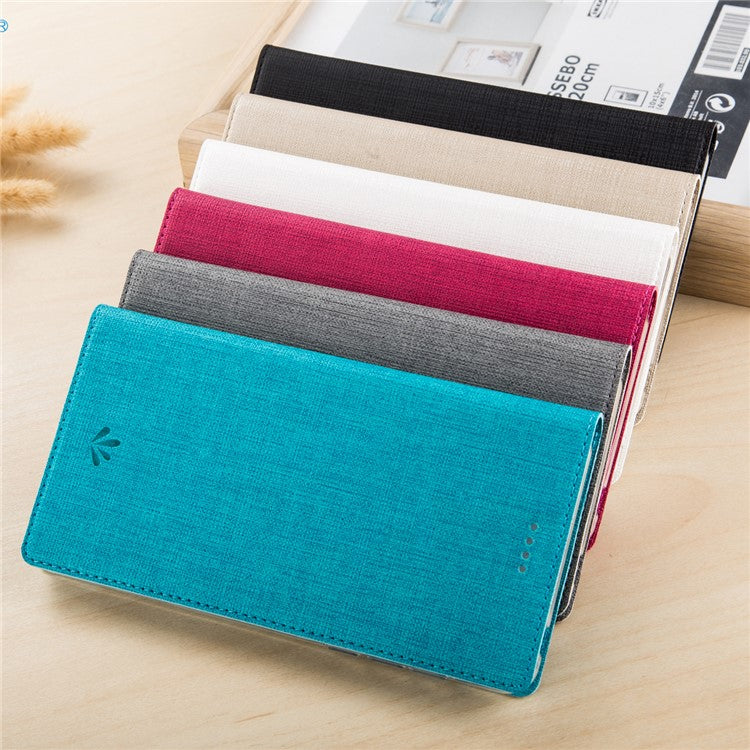 VILI DMX Style Side Folio Flip Leather Cover with Card Slot for Huawei P10 Lite - Blue