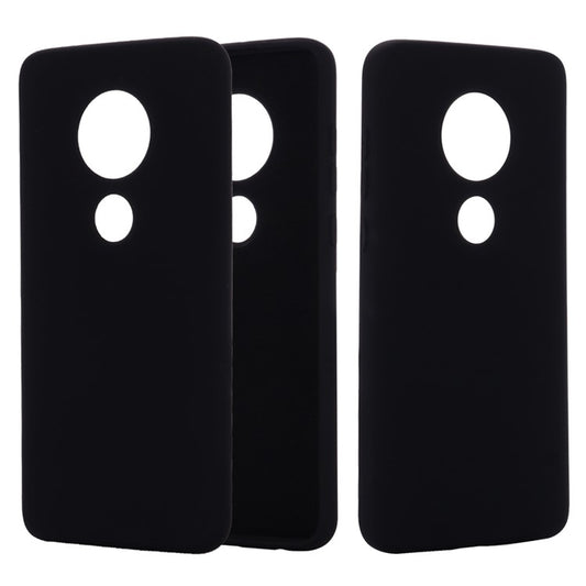 Liquid Silicone Case Protective Phone Cover for Motorola Moto E5 - Black