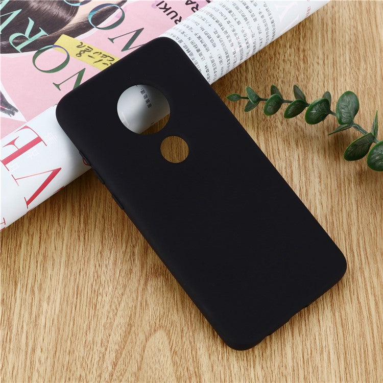 Liquid Silicone Case Protective Phone Cover for Motorola Moto E5 - Black