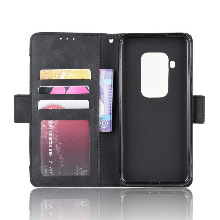 Wallet Leather Stand Case for Motorola One Zoom - Black