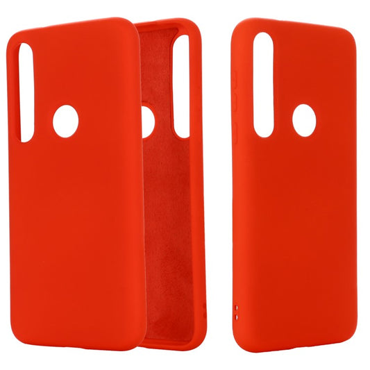 Liquid Silicone Back Case for Motorola Moto G8 Plus - Red