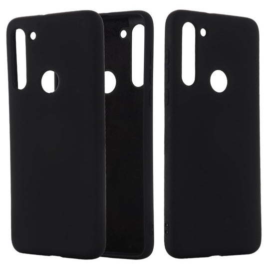 Liquid Silicone Phone Case for Motorola Moto G8 - Black