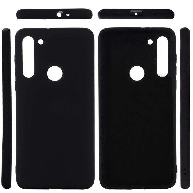 Liquid Silicone Phone Case for Motorola Moto G8 - Black