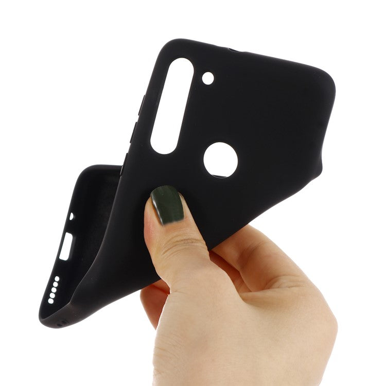 Liquid Silicone Phone Case for Motorola Moto G8 - Black