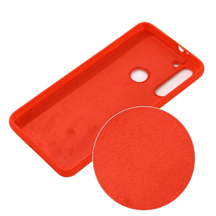 Liquid Silicone Phone Case for Motorola Moto G8 - Red