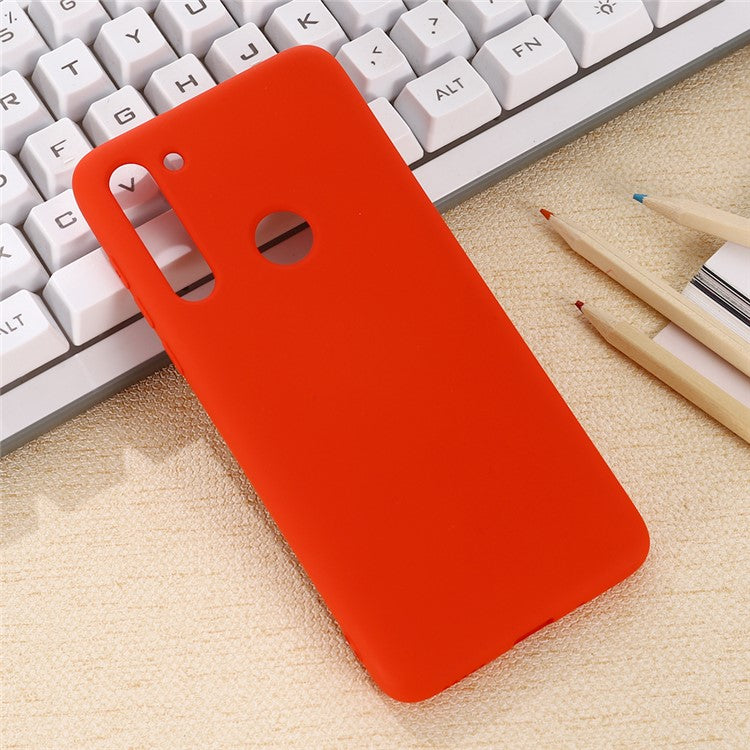 Liquid Silicone Phone Case for Motorola Moto G8 - Red