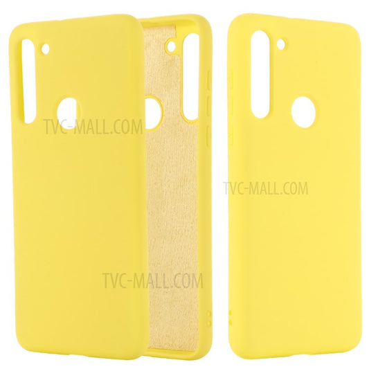 Liquid Silicone Phone Case for Motorola Moto G8 - Yellow