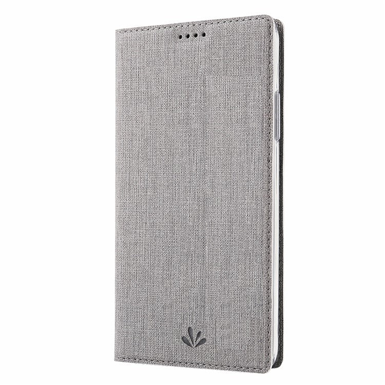 VILI DMX Card Holder Leather Stand Shell Mobile Phone Cover for Motorola Edge Plus - Grey