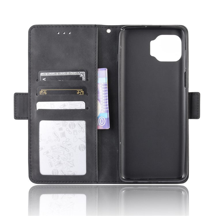 Wallet Stand Flip Leather Protective Case for Motorola Moto G 5G Plus - Black