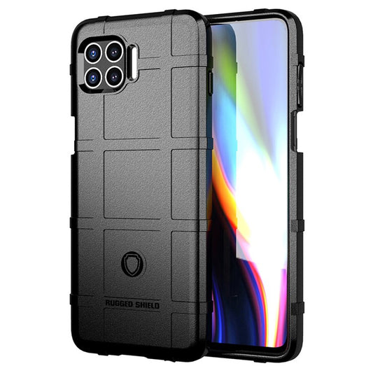 Anti-shock Square Grid Texture Thicken TPU Case for Motorola Moto G 5G Plus - Black