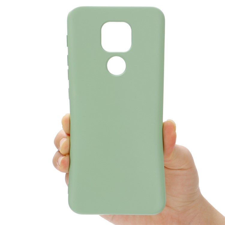 Soft Liquid Silicone Mobile Phone Cover for Motorola Moto G9 Play - Green