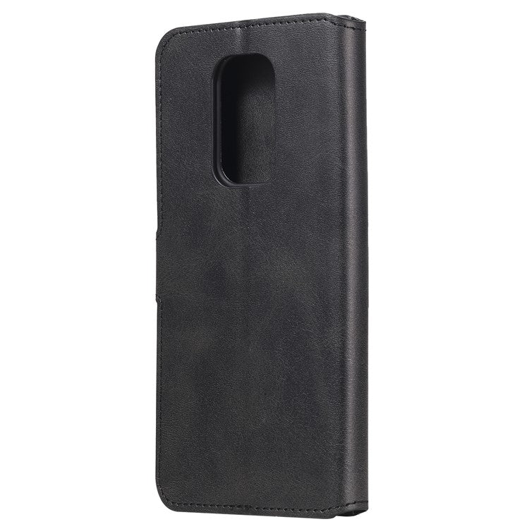 Classic Wallet Stand Flip Leather Phone Case for Motorola Moto G9 Play / Motorola Moto E7 Plus - Black