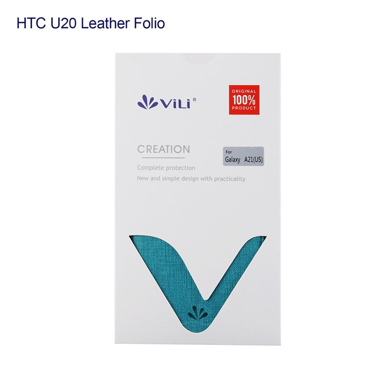 VILI DMK Double Card Holder Magnetic Clasp Leather Wallet Stand Cover for Motorola Moto G 5G - Blue