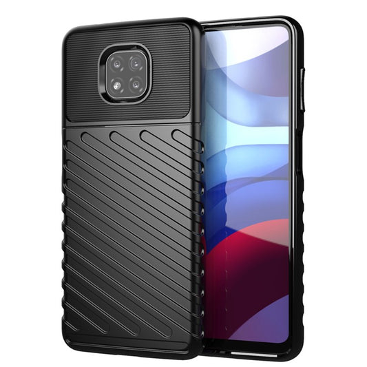 Thunder Series Twill Texture Lightweight TPU Mobile Phone Cover for Motorola Moto G Power (2021) - Black