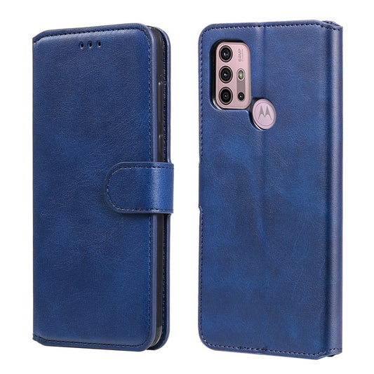 Wallet Stand Flip Leather Phone Case for Motorola Moto G30/G20 / G10 - Blue