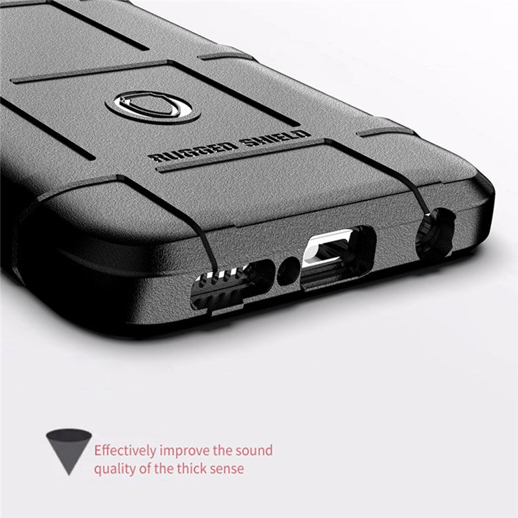 Rugged Square Grid Texture Shock-proof TPU Protector Case for Motorola Moto G50 - Green