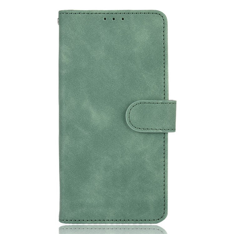 Skin-touch PU Leather Protective Phone Cover Supporting Stand Cover Wallet for Motorola Moto G60 / Moto G40 Fusion - Green