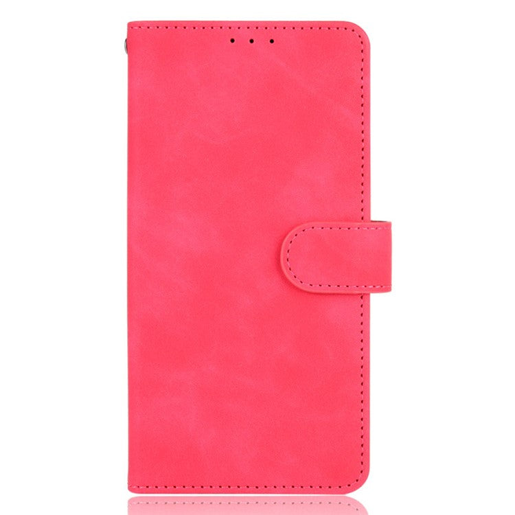 Skin-touch PU Leather Protective Phone Cover Supporting Stand Cover Wallet for Motorola Moto G60 / Moto G40 Fusion - Rose