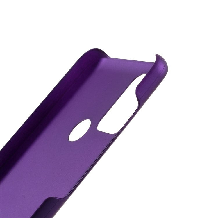 Well-Protected Glossy Rubberized PC Hard Phone Case for Motorola Moto G50 - Purple