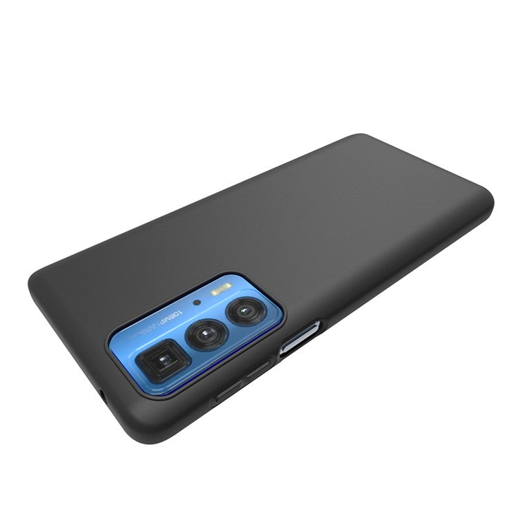 10Pcs/Pack Soft Flexible TPU Double-sided Matte Finish Coating Grip Slim Fit Shockproof Protective Case for Motorola Edge 20 Pro - Black