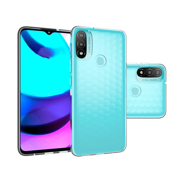 10Pcs/Pack Watermark-Resistant Soft Slim Fit Transparent Protective TPU Case for Motorola Moto E20