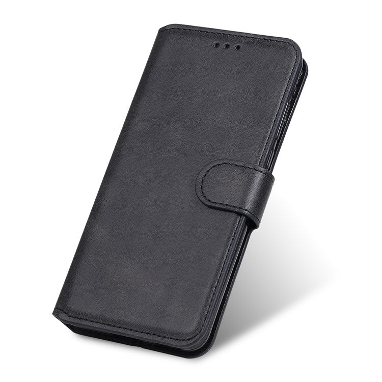 Anti Drop Shock-Resistant Full Protection PU Leather Wallet Stand Phone Cover Case for Motorola Edge 20 Lite - Black