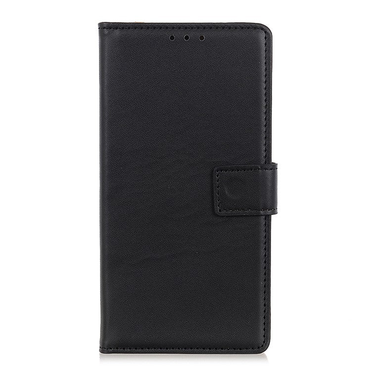 Adjustable Stand Design Flip Folio PU Leather Wallet Phone Case for Motorola Moto E40/E20 - Black