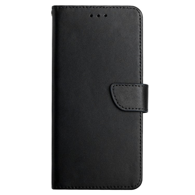 Nappa Texture Genuine Leather Anti-drop Protection Wallet Stand Phone Case for Motorola Edge 20 Lite - Black