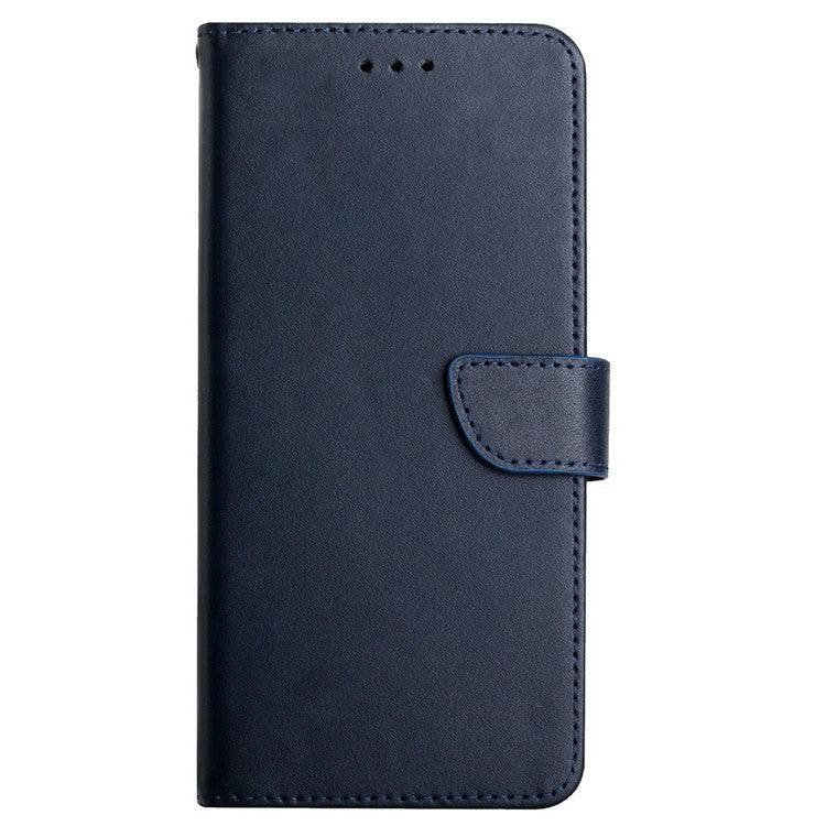 Magnetic Closure Flap Genuine Leather Nappa Texture Multifunction Wallet Stand Full Body Protective Phone Case for Motorola Moto G30/G20/G10 - Blue