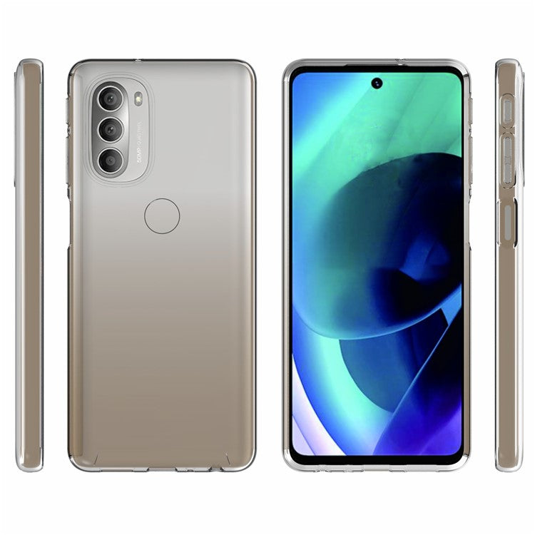 10Pcs/Pack HD Clear Inner Anti-Watermark Soft TPU Shockproof Protective Case for Motorola Moto G51 5G