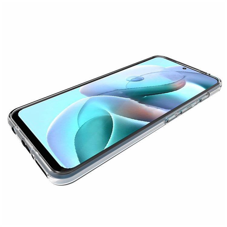 10Pcs/Pack Inner Watermark-free Crystal Clear Soft TPU Bumper Protective Phone Cover for Motorola Moto G71 5G