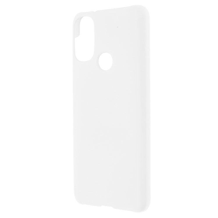 Anti-Scratch Protection Shell Rubberized Hard PC Phone Case for Motorola Moto E20/E30/E40 - White