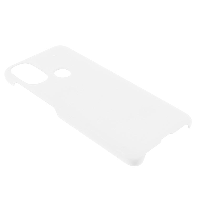 Anti-Scratch Protection Shell Rubberized Hard PC Phone Case for Motorola Moto E20/E30/E40 - White