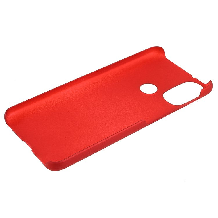 Anti-Scratch Protection Shell Rubberized Hard PC Phone Case for Motorola Moto E20/E30/E40 - Red