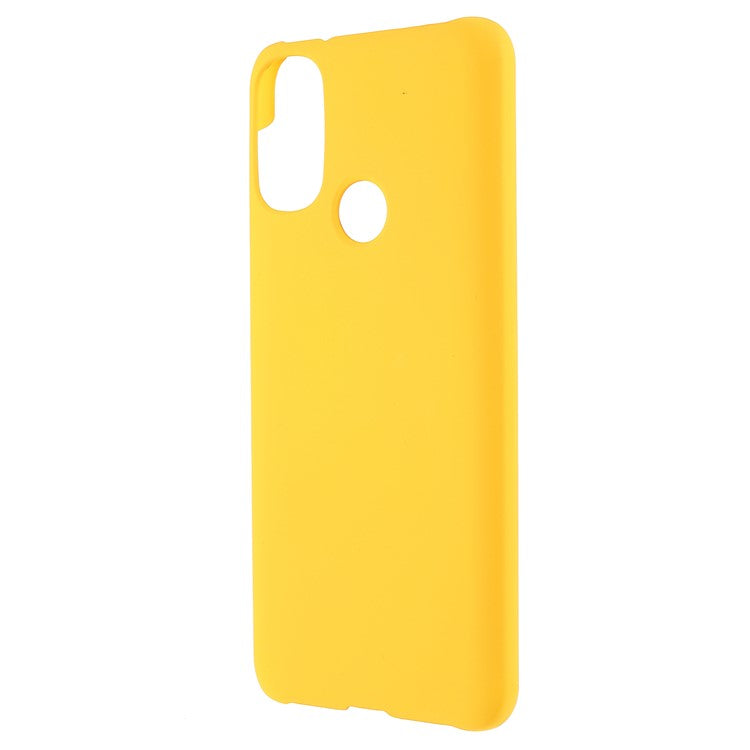 Anti-Scratch Protection Shell Rubberized Hard PC Phone Case for Motorola Moto E20/E30/E40 - Yellow