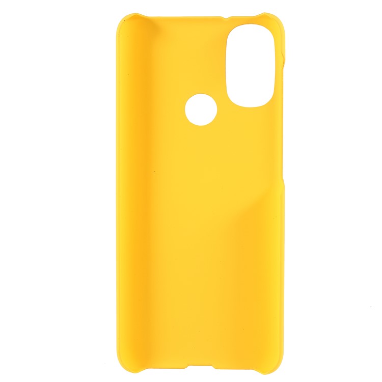 Anti-Scratch Protection Shell Rubberized Hard PC Phone Case for Motorola Moto E20/E30/E40 - Yellow