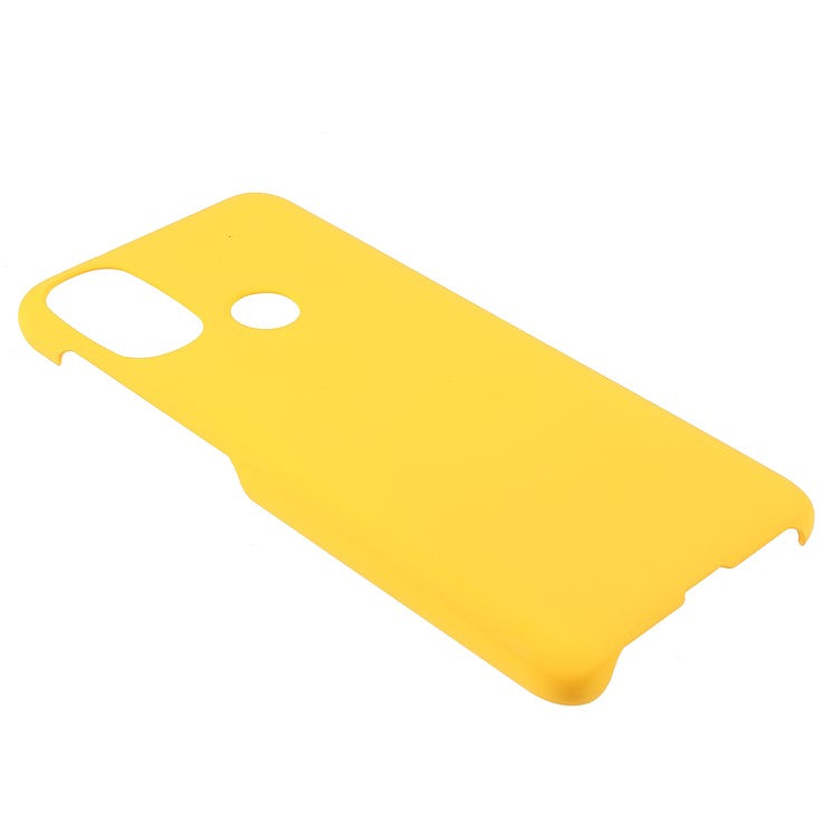 Anti-Scratch Protection Shell Rubberized Hard PC Phone Case for Motorola Moto E20/E30/E40 - Yellow